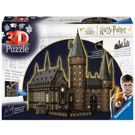 Ravensburger 3D Puzzle - Harry Potter: Schloss Hogwarts - Große Halle (Nacht-Edition) / 540 Teile / ab 10 Jahren