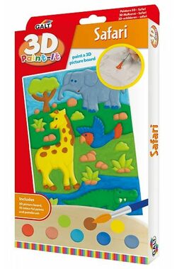 Galt 3D-Malbücher - Safari / ab 6 Jahren 