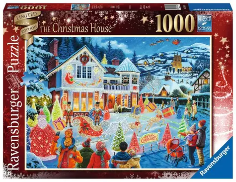 Ravensburger Weihnachtshaus / 1000 Teile / ab 14 Jahren