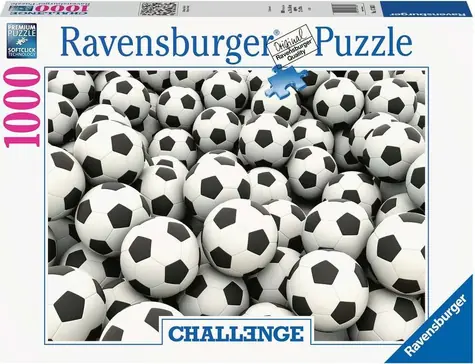 Ravensburger Challenge Puzzle: Fußbälle / 1000 Teile / ab 14 Jahren