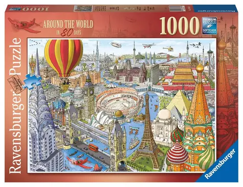 Ravensburger In 80 Tagen um die Welt / 1000 Stück / ab 14 Jahren