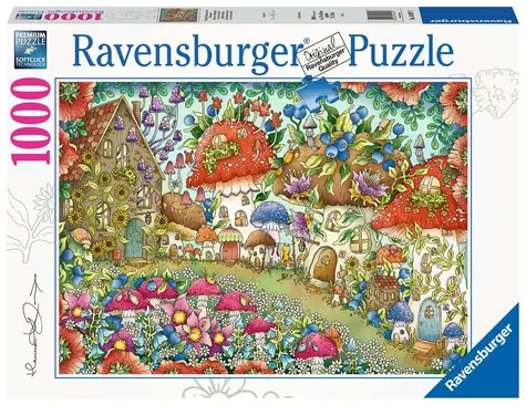 Ravensburger Niedliche Pilzhäuser / 1000 Stück / ab 14 Jahren