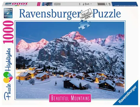 Ravensburger Atemberaubende Berge Berner Oberland Mürren in der Schweiz / 1000 Stück / ab 14 Jahren