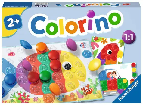 Ravensburger Colorino / Spieldauer: 15 Minuten / Spieleranzahl: 2-4 / ab 2 Jahren 