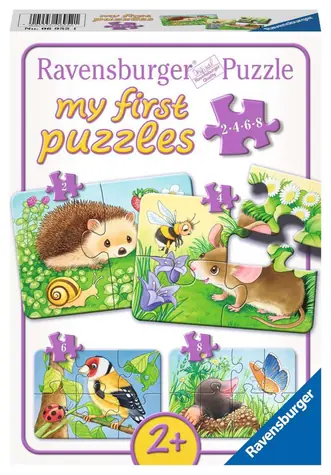 Ravensburger Mein erstes Puzzle Süße Gartentiere 2/4/6/8 Teile / ab 2 Jahren 