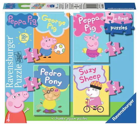 Ravensburger Mein erstes Puzzle Peppa Pig 2/3/4/5 Teile / ab 18 Monaten 