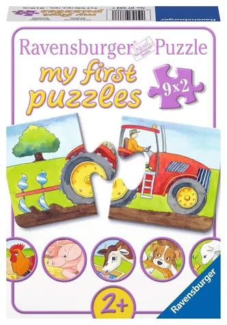 Ravensburger Mein erstes Puzzle Auf dem Bauernhof 9x2 Teile / ab 2 Jahren 