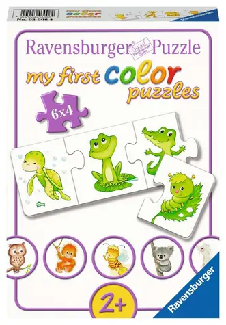 Ravensburger Mein erstes Puzzle Bunte Tiere 6x4 Teile / ab 2 Jahren 