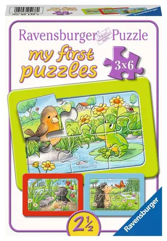 Ravensburger Kleine Gartentiere / 3x6 Stück / ab 2 Jahren 