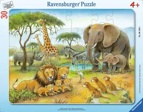 Ravensburger Afrikanische Tierwelt - 30 Teile / ab 4 Jahren 