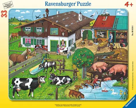 Ravensburger Tierfamilien auf dem Bauernhof / 33 Teile / ab 4 Jahren 