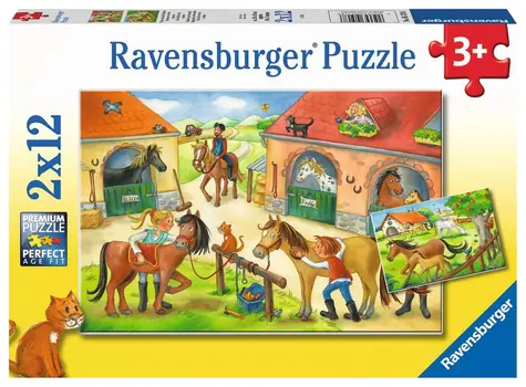 Ravensburger Happy Day on the Farm / 2x12 Stück / ab 3 Jahren 