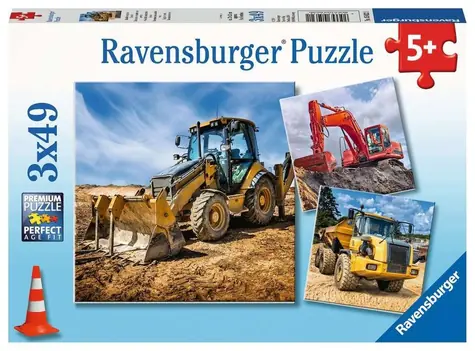 Ravensburger Bagger im Einsatz / 3x49 Teile / ab 5 Jahren 