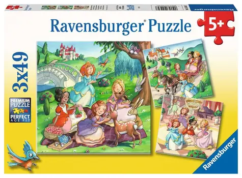Ravensburger Prinzessinnen spielend / 3x49 Teile / ab 5 Jahren 