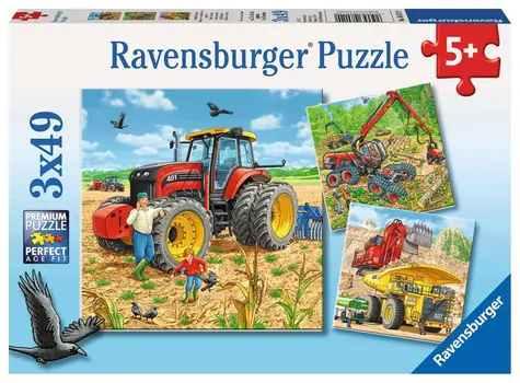 Ravensburger Landmaschinen / 3x49 Teile / ab 5 Jahren 