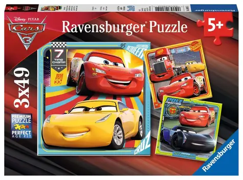 Ravensburger Disney: Cars 3 I / 3x49 Teile / ab 5 Jahren 