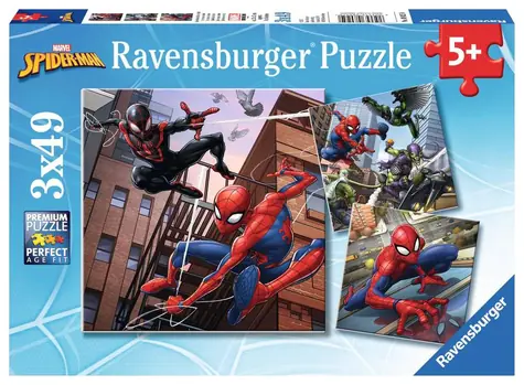Ravensburger Spiderman im Angebot - 3x49 Teile / ab 5 Jahren 