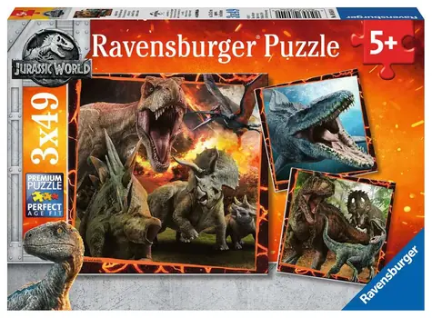 Ravensburger Jurassic World: Fallen Kingdom / 3x49 Teile / ab 5 Jahren 