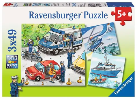 Ravensburger Polizei greift ein / 3x49 Teile / ab 5 Jahren 