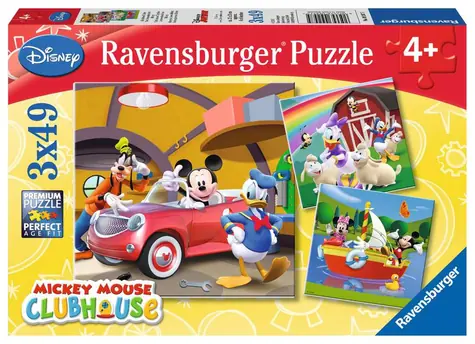 Ravensburger Mickey Club / 3x49 Teile / ab 5 Jahren 