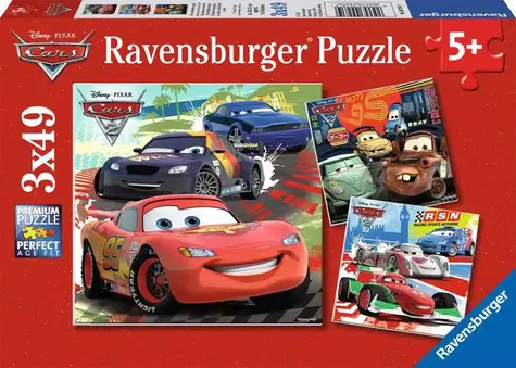 Ravensburger Disney: Cars: Rennspaß / 3x49 Teile / ab 5 Jahren 