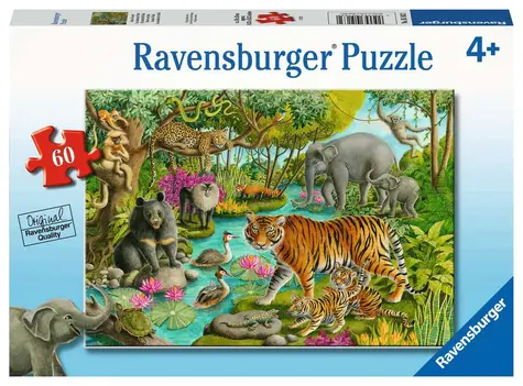 Ravensburger Wälder Indiens / 60 Teile / ab 4 Jahren 