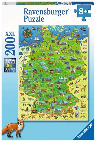 Ravensburger Farbkarte von Deutschland / 200 Stück / ab 8 Jahren 