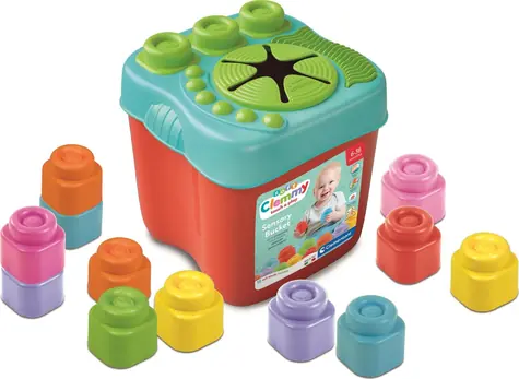 Clementoni Soft Clemmy Sensory Eimer mit Würfeln / ab 6 Monaten 
