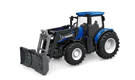 AMEWI 22597 blau / RC Traktor mit Pflug / 1:24 / Alter: 6+ / Fernbedienung / 2,4GHz / 500mAh Li- ION 