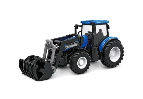 AMEWI 22598 blau / RC Traktor mit Lader / 1:24 / Alter: 6+ / Fernbedienung / 2,4GHz / 500mAh Li- ION