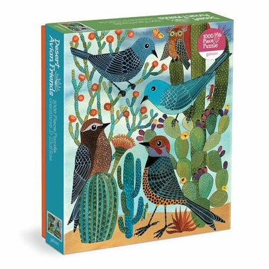Galison Puzzle Wüstenvogelfreunde / 1000 Teile / ab 8 Jahren