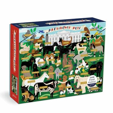 Galison Puzzle Haustiere des Präsidenten / 2000 Teile / ab 8 Jahren