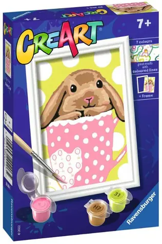 Ravensburger CreArt Niedlicher Hase im Becher / ab 7 Jahren