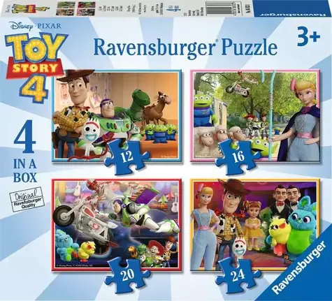 Ravensburger Disney Pixar: Toy Story 4 4 in 1 - 12+16+20+24 Teile / ab 3 Jahren