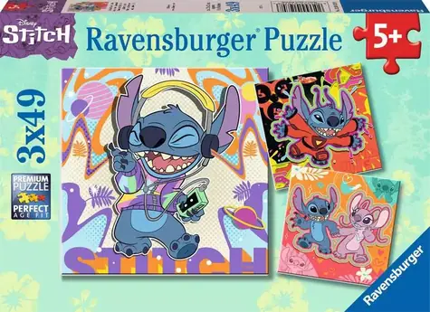 Ravensburger Disney: Stitch - 3x49 Teile / ab 5 Jahren