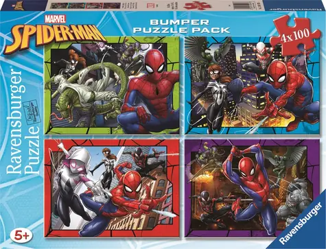 Ravensburger MARVEL: Spider-Man - 4x100 Teile / ab 5 Jahren