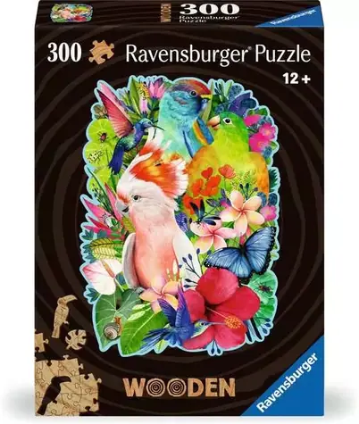 Ravensburger Holzpuzzle Bunte Papageien / 300 Teile / ab 12 Jahren