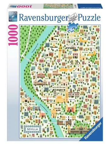 Ravensburger Sevilla auf der Karte / 1000 Teile / ab 14 Jahren