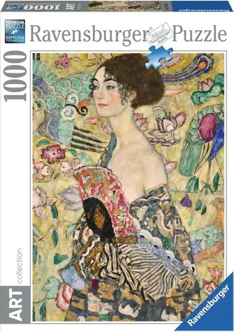 Ravensburger Gustav Klimt: Dame mit Fächer / 1000 Teile / ab 14 Jahren