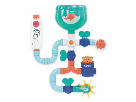 Ludi Medvídek Wassermühle mit Rohr / ab 18 Monaten