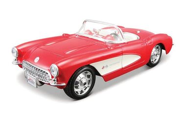 Maisto - ASSEMBLY LINE 1957 Corvette rot / Maßstab 1:24 / ab 8 Jahren