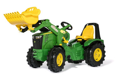 Rollytoys X-Trac John Deere Premium Trettraktor mit Frontlader / ab 3 Jahren 