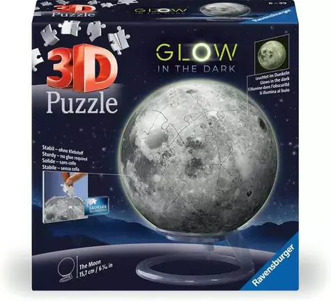 Ravensburger Puzzle-Ball Mond scheint im Dunkeln / 3D-Puzzle / ab 6 Jahren