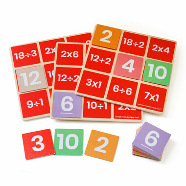 Bigjigs Toys Mathe-Bingo Multiplikation und Division / ab 3 Jahren