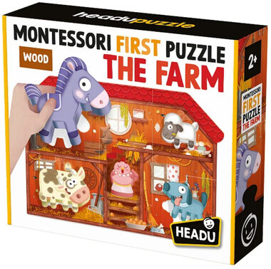 Headu DE: Montessori Mein erstes Puzzle - Bauernhof / ab 2 Jahren
