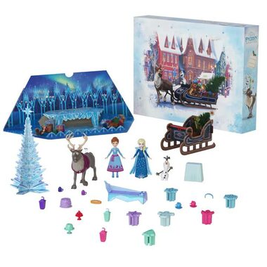 Mattel HWX20 Frozen Adventskalender mit kleinen Puppen 2024 / ab 3 Jahren