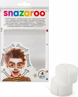 SNAZAROO Gesichtsmalschwämme halbiert 4 Stk