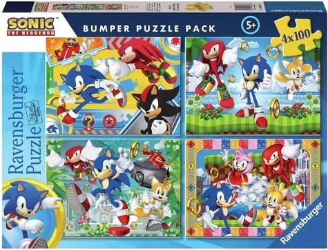 Ravensburger Sonic the Hedgehog / 4x100 Teile / ab 5 Jahren