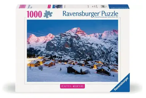 Ravensburger Atemberaubende Berge: Berner Oberland - Mürren in der Schweiz / 1000 Teile / ab 14 Jahren