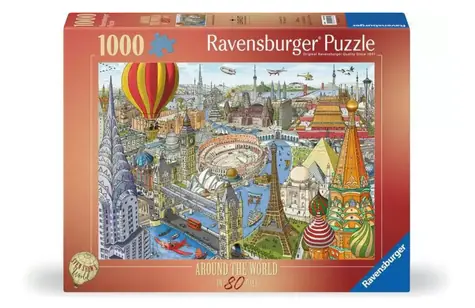 Ravensburger In 80 Tagen um die Welt / 1000 Stück / ab 14 Jahren